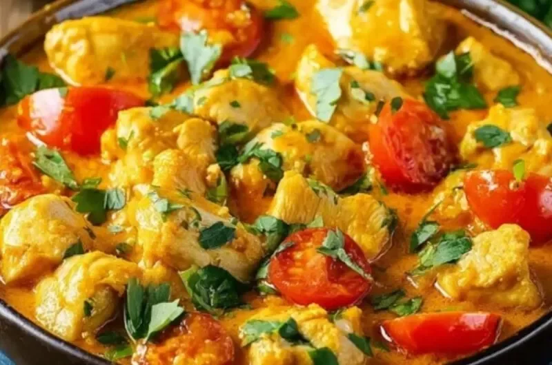 Poulet au curry et lait de coco : une recette thermomix en 30 minutes